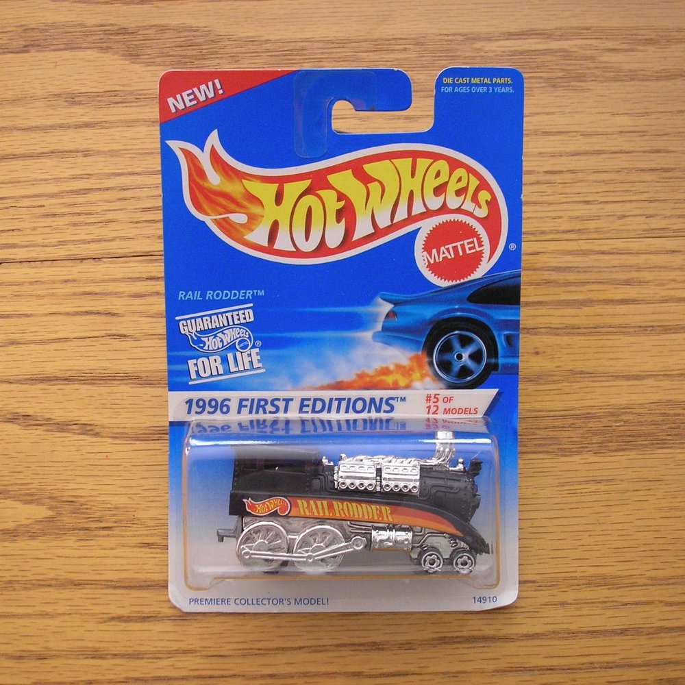 🚗 1996 Hot Wheels 1st Edition Rail Rodder